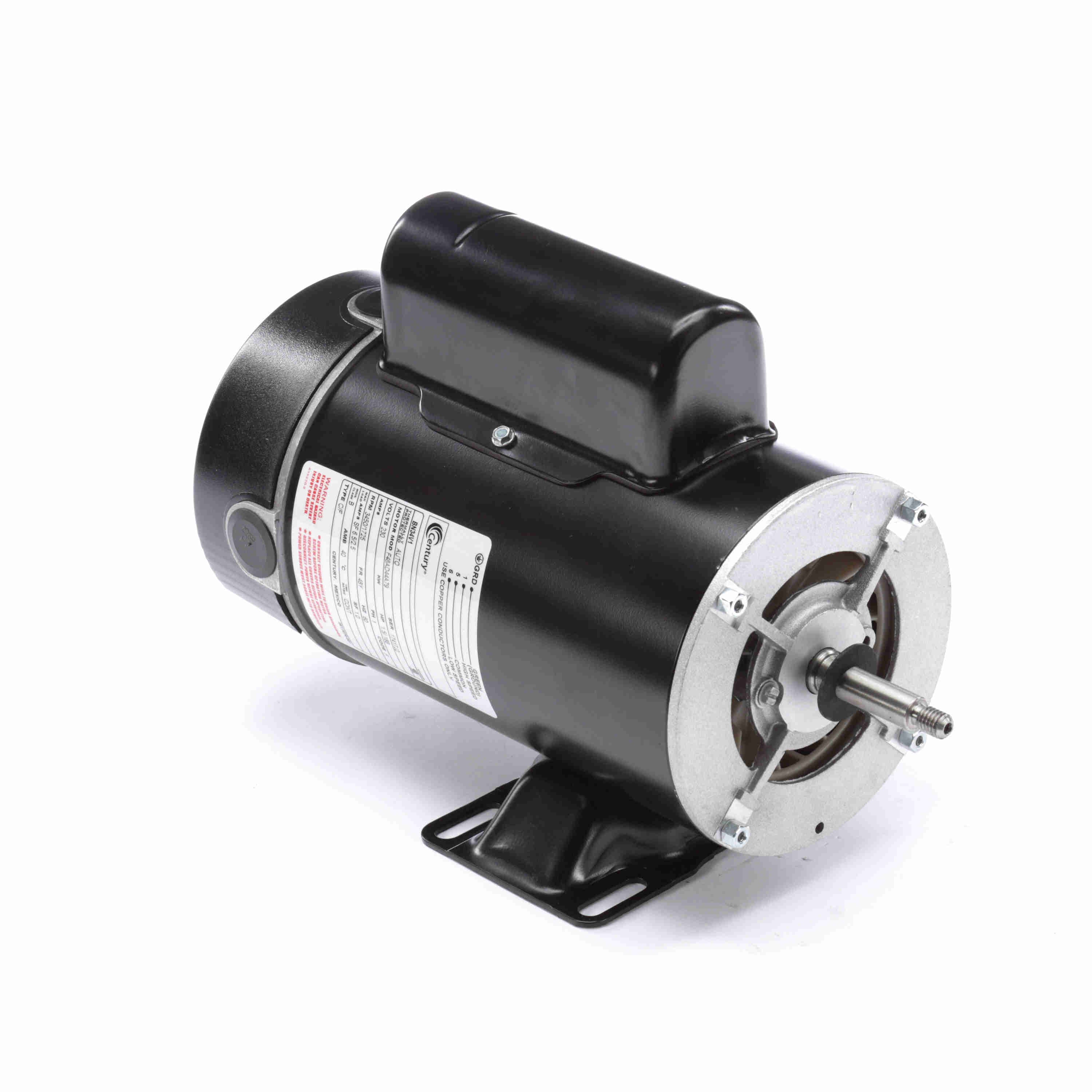 Century Pool Pump Motor, 1.5/.188 HP, 1 Ph, 60 Hz, 230 V, 3600 RPM, 48Y ...