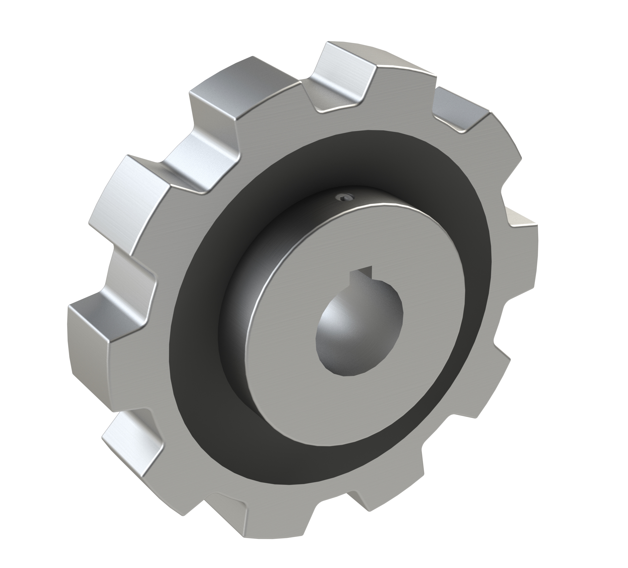 Rexnord 882 Series Solid One Piece Cast Iron Sprocket with 10 Teeth and a 1in Round Shaft-Ready Bore with Keyway & Setscrew