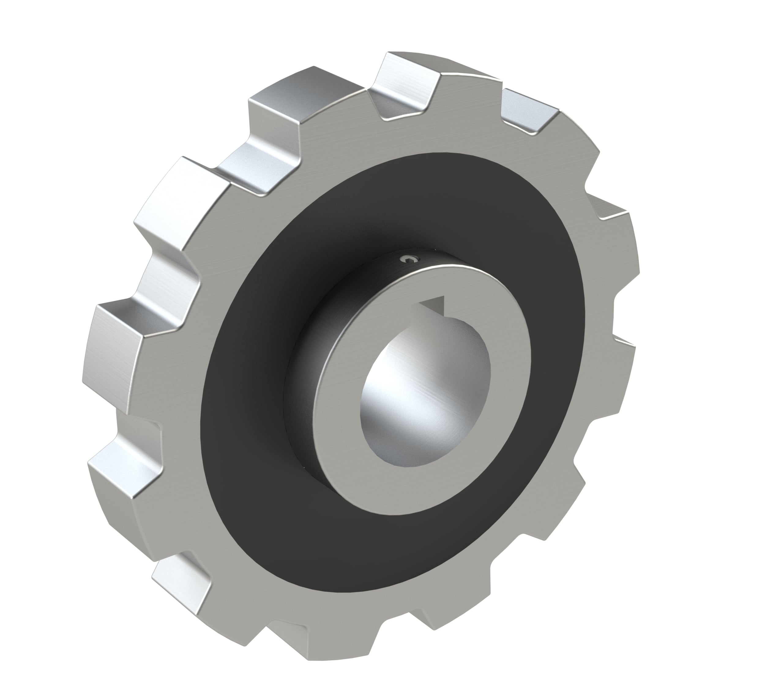 Rexnord 882 Series Solid One Piece Cast Iron Sprocket with 12 Teeth and a 1in Round Shaft-Ready Bore with Keyway & Setscrew