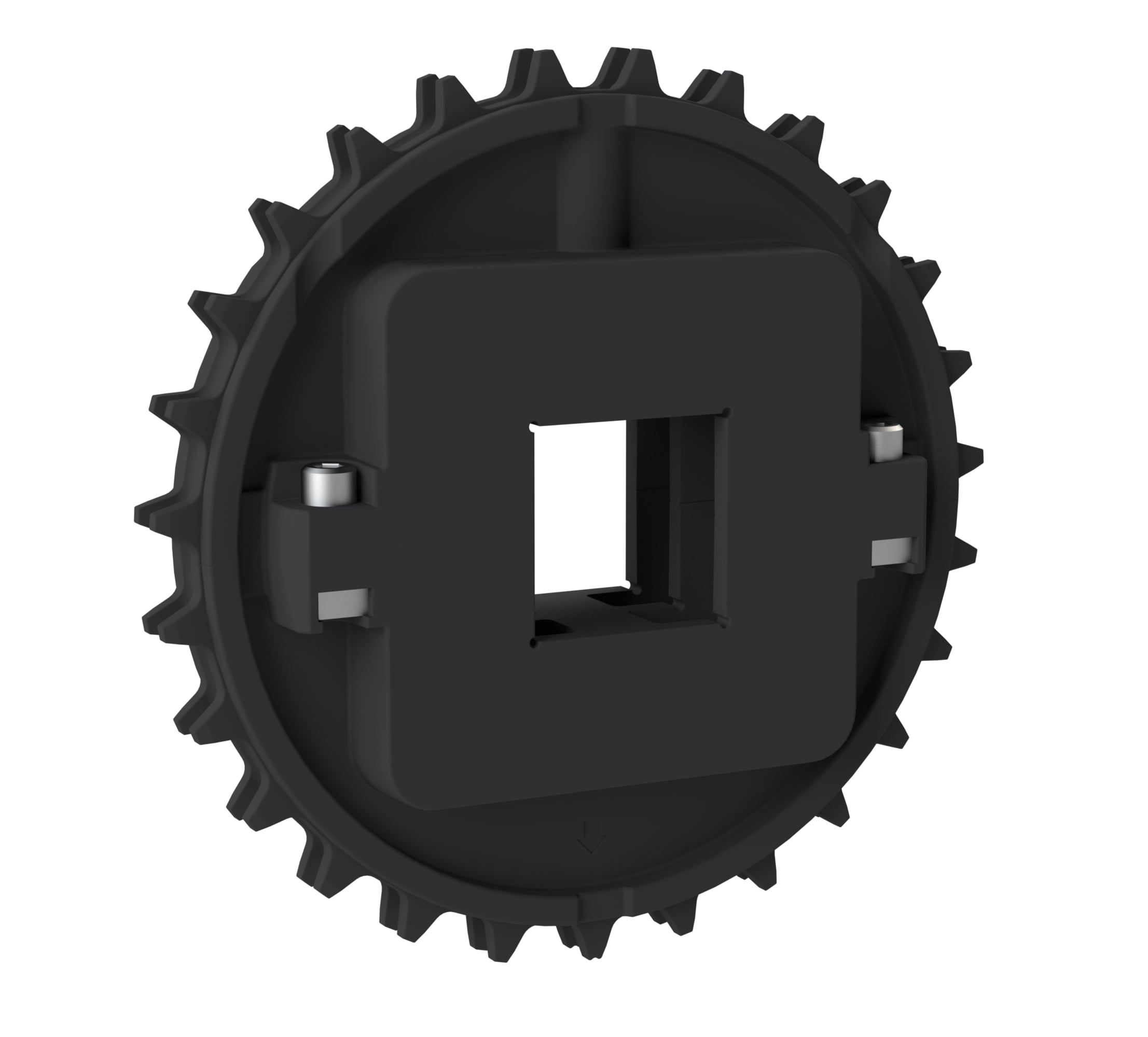 Rexnord 8500 Series Split Molded Nylon Sprocket with 27 Teeth and a 1-1/2in Square Bore