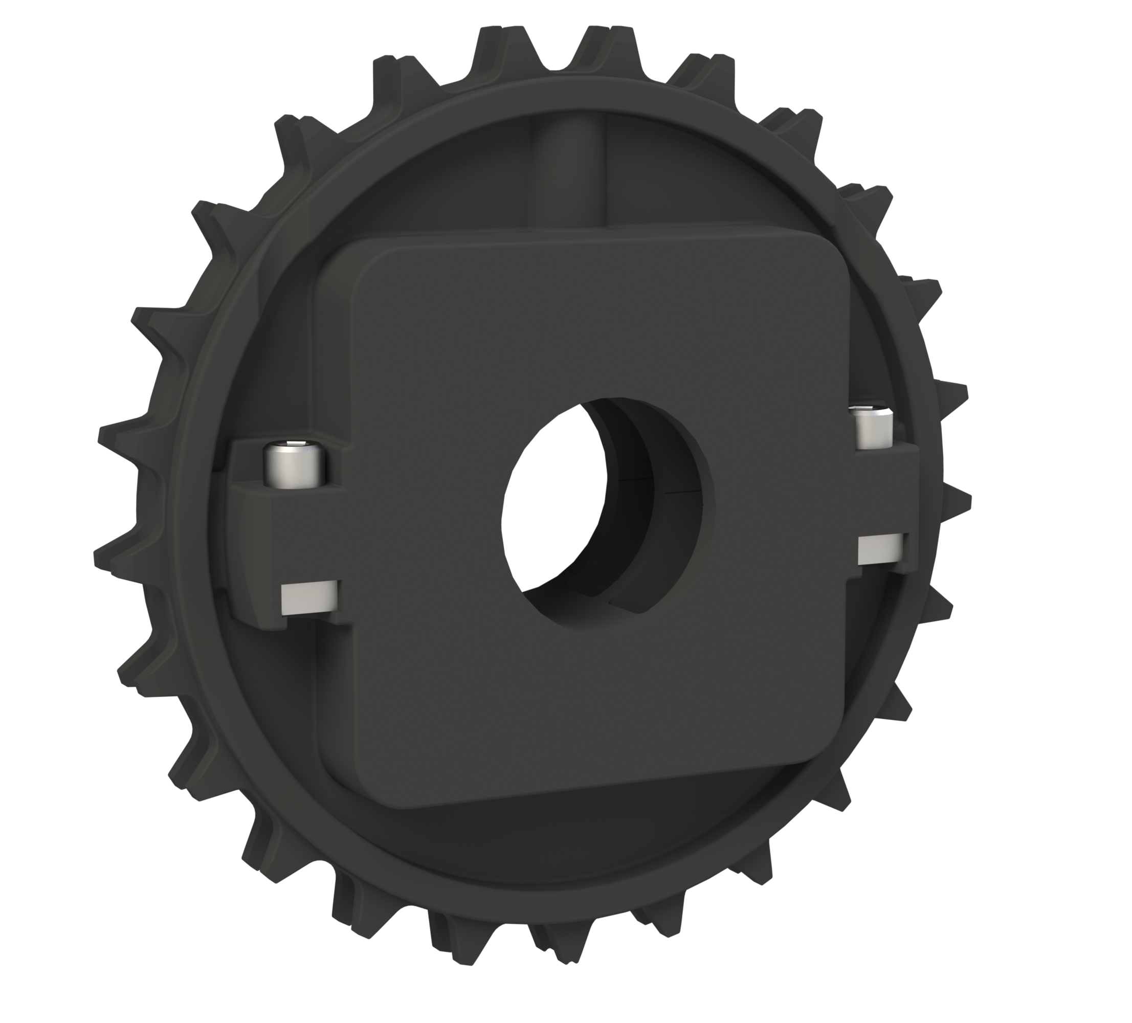 Rexnord 8500 Series Split Molded Nylon Sprocket with 25 Teeth and 1-1/2in Round Idler Bore