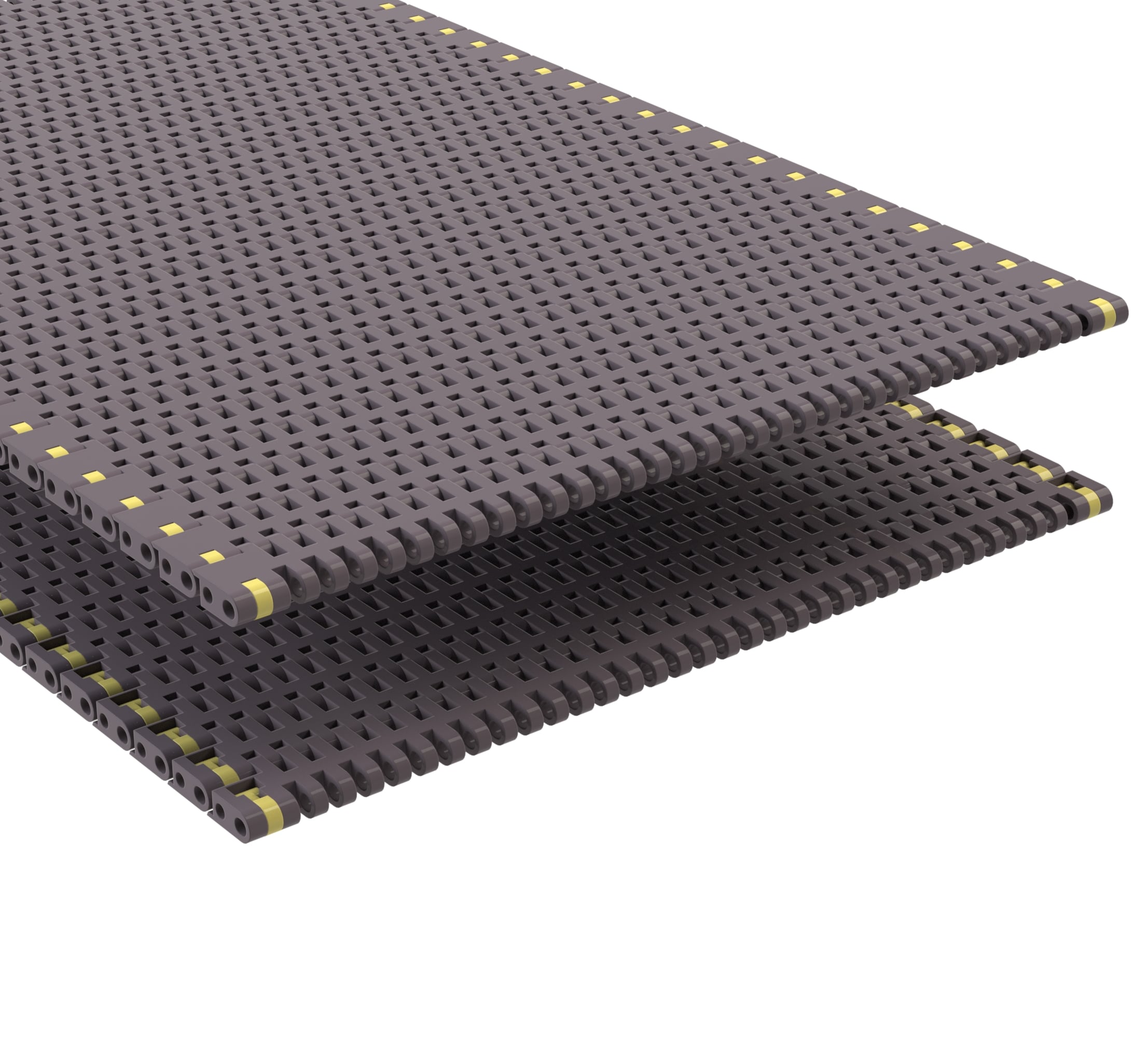 Rexnord 8506 Straight Running Flush Grid, Material: Brown High Performance, Width: 12in, Pitch: 0.75in