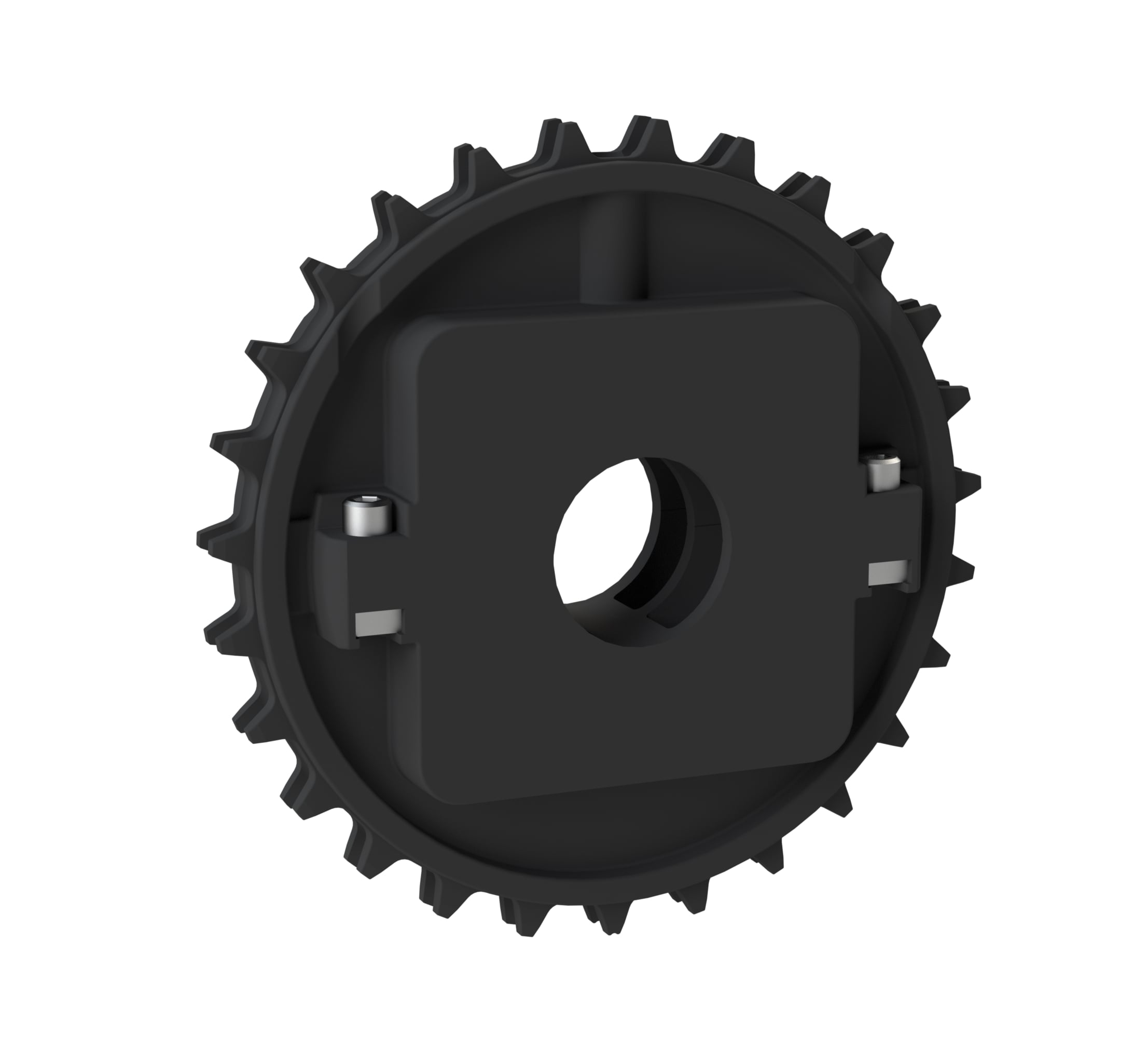 Rexnord 8500 Series Split Molded Nylon Sprocket with 27 Teeth and 1-1/2in Round Idler Bore