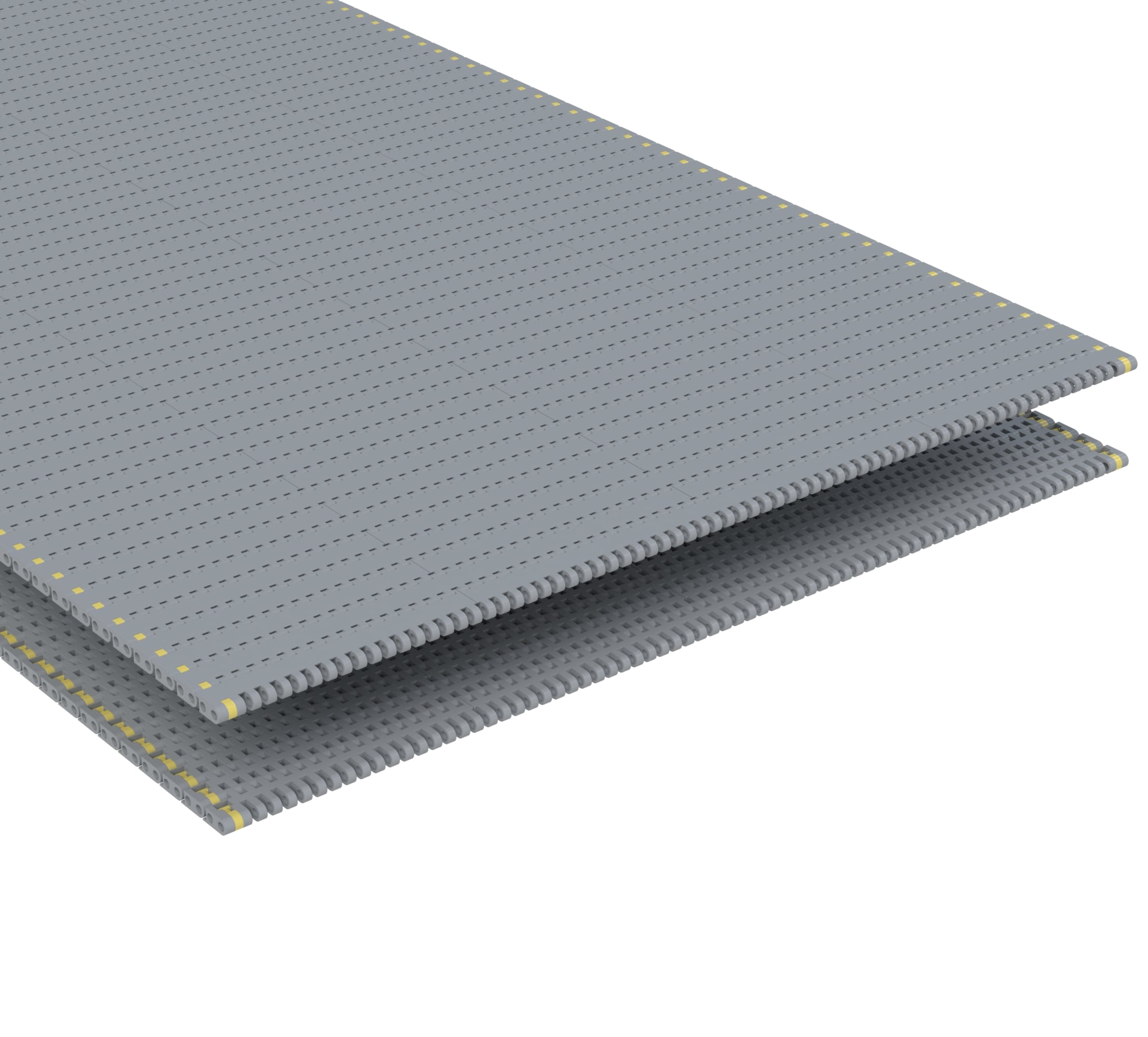 Rexnord 8505 Straight Running Solid Top, Material: Silver Platinum Series™ X, Width: 18in, Pitch: 0.75in