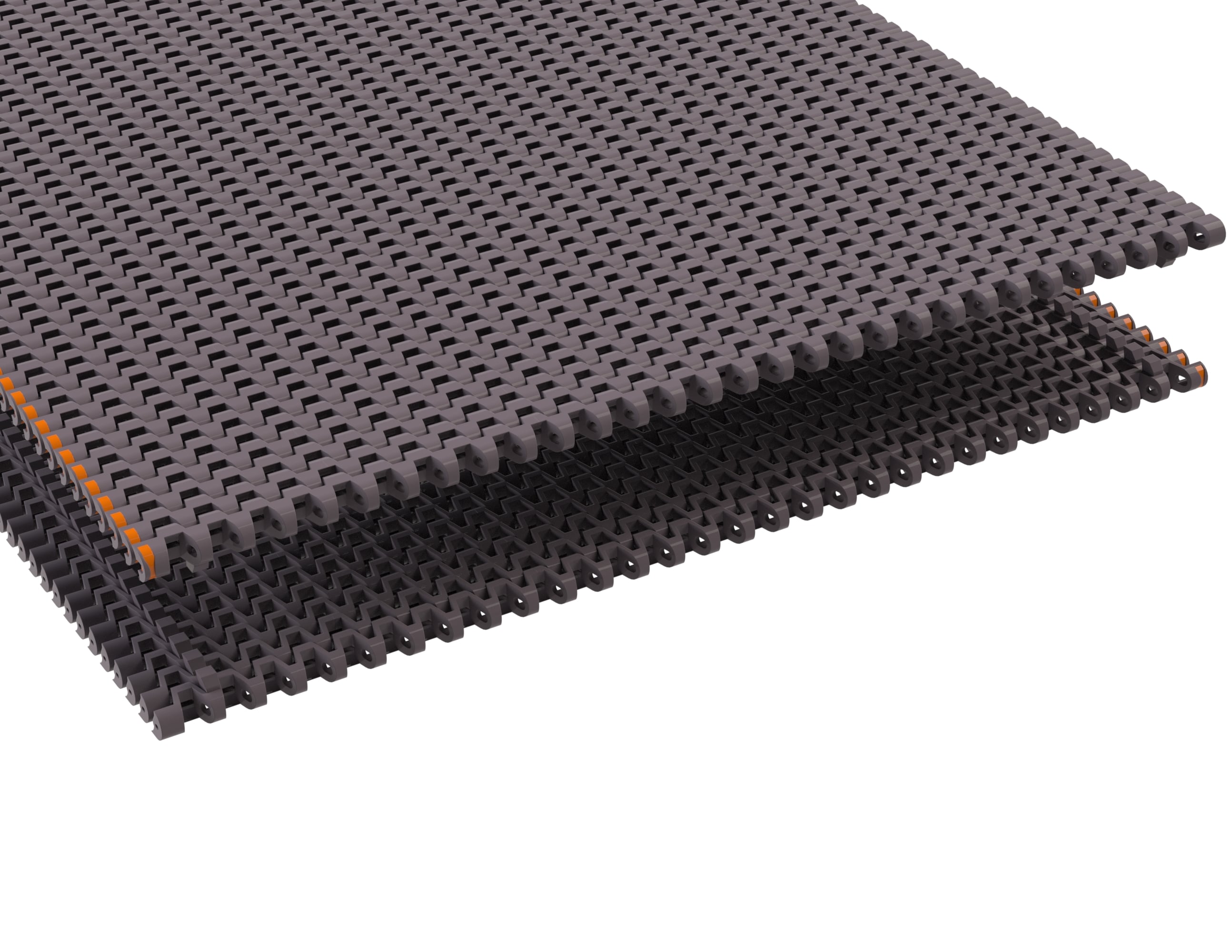 Rexnord 7526 Side-flexing Flush Grid, Material: HP, Width: 255mm, Pitch: 0.5in
