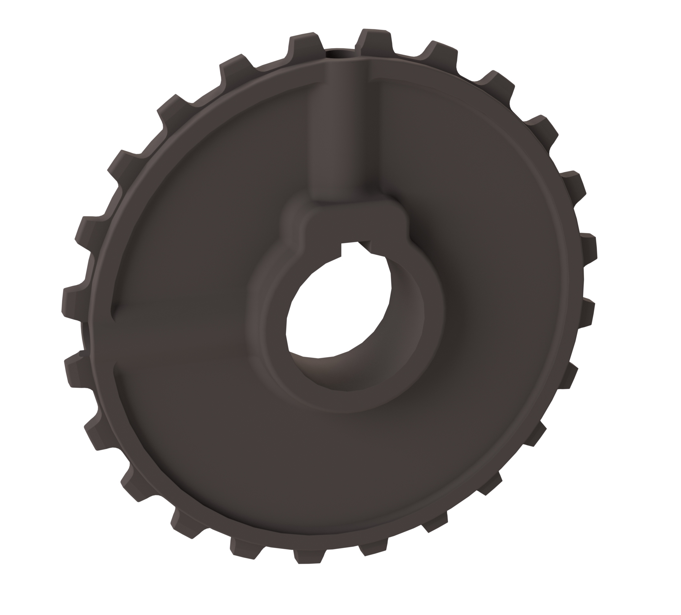 Rexnord 5930 Series Solid One Piece Molded Acetal Sprocket with 24 Teeth and a 1-3/16in Round Shaft-Ready Bore with Keyway & 2 Setscrews