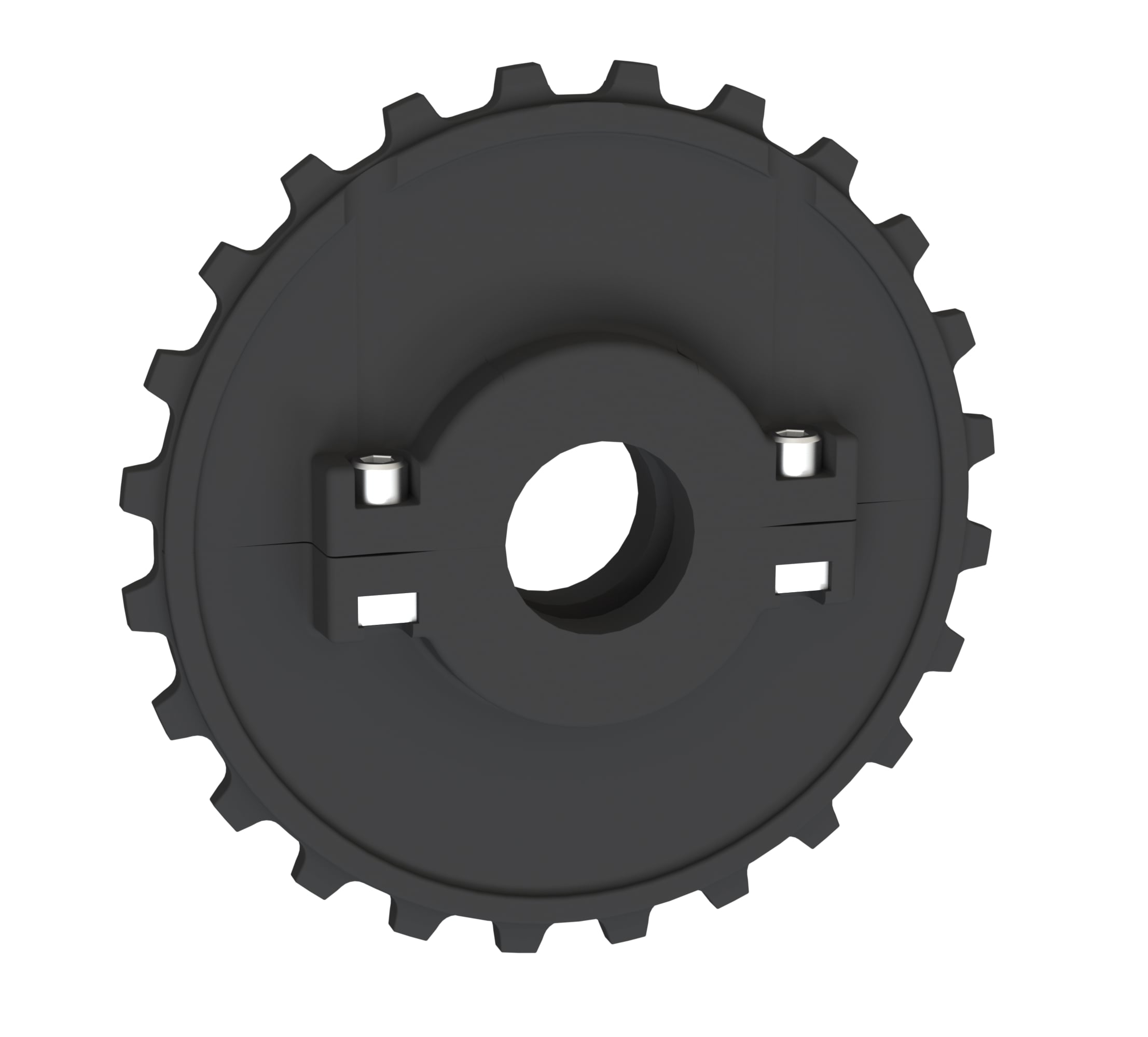 Rexnord 5930 Series Split Molded Nylon Sprocket with 24 Teeth and 1-1/4in Round Idler Bore
