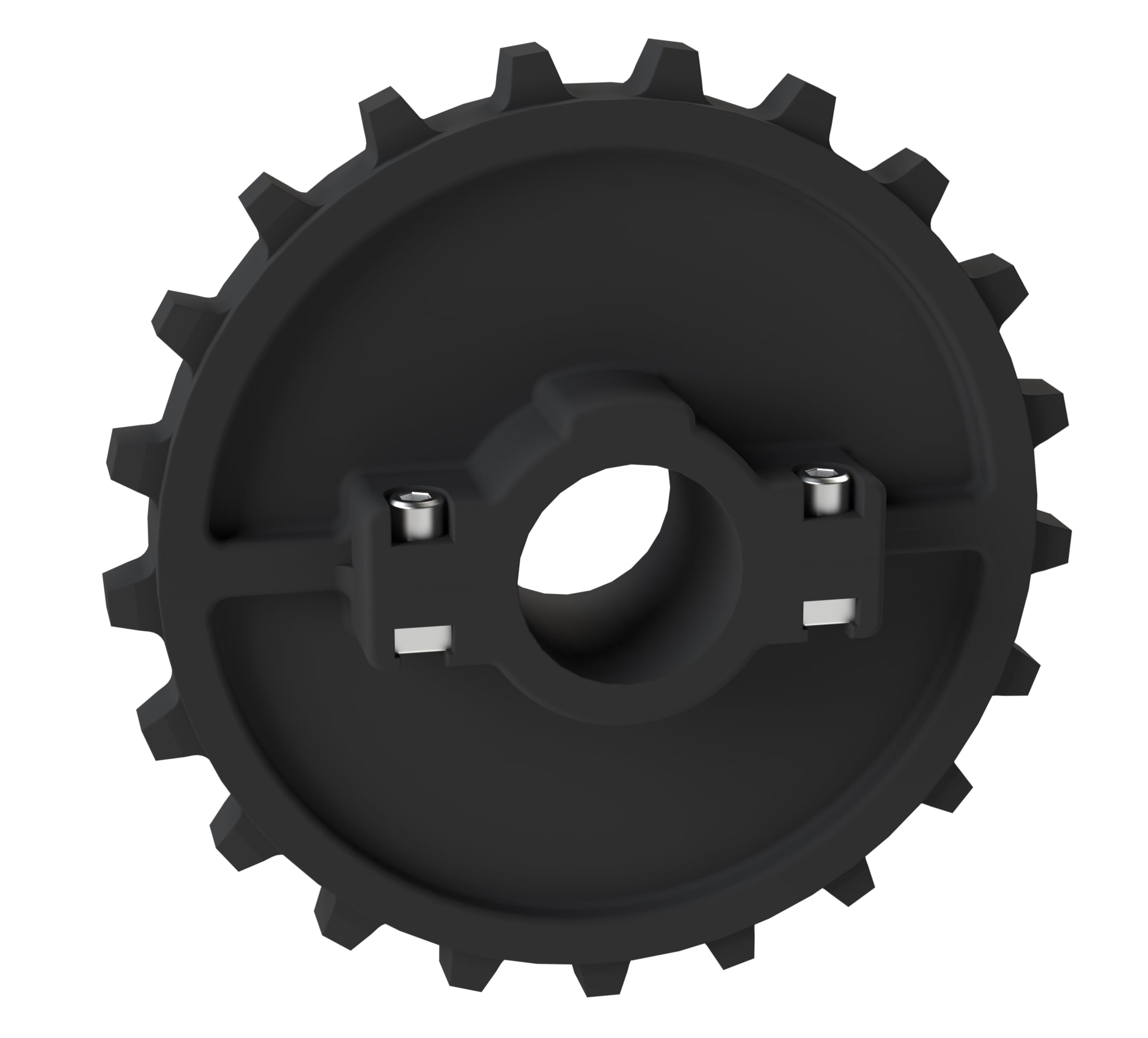 Rexnord 7700 Series Split Molded Nylon Sprocket with 21 Teeth and 1-1/2in Round Idler Bore