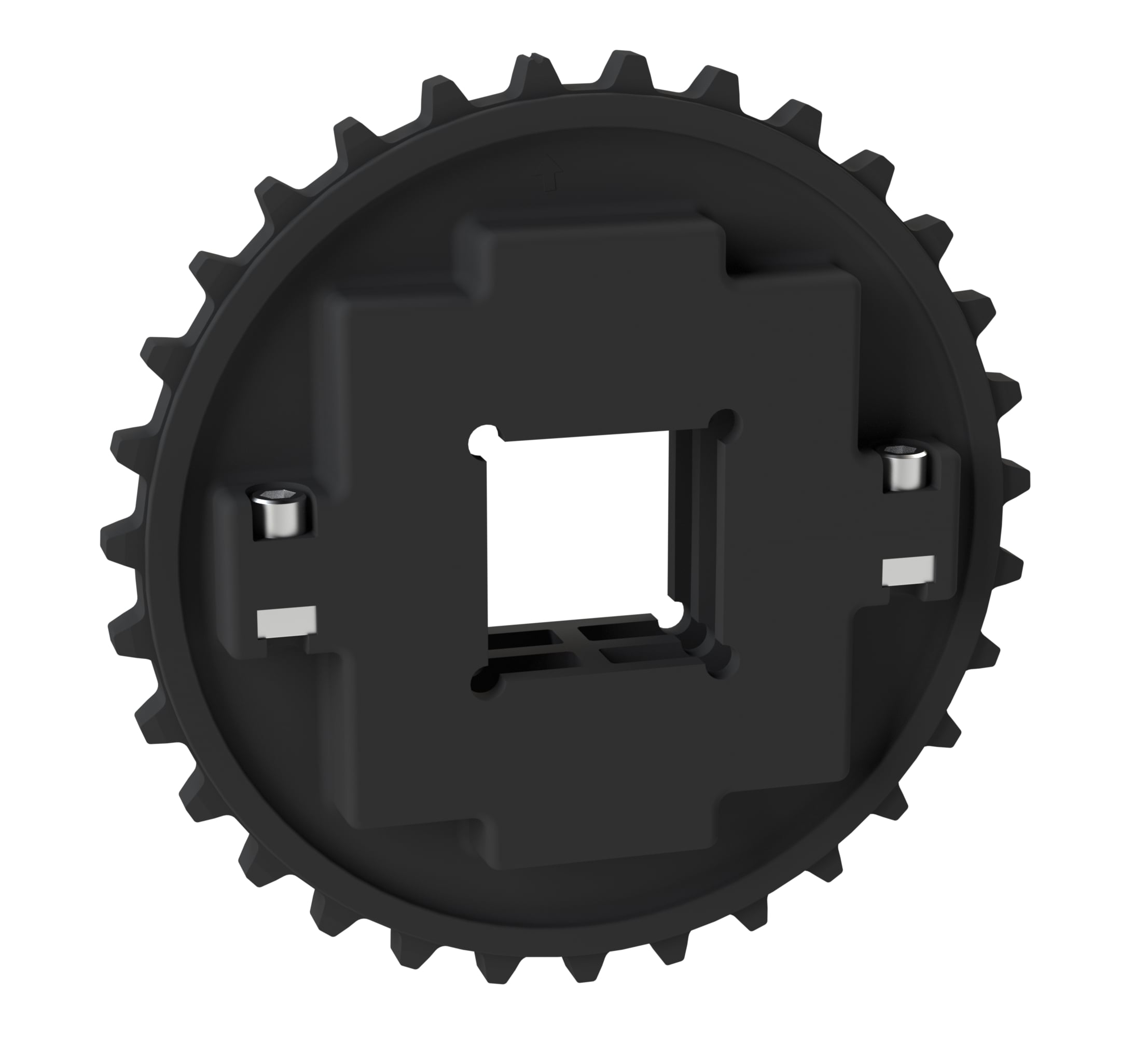 Rexnord 7700 Series Split Molded Nylon Sprocket with 31 Teeth and a 2-1/2in Square Bore