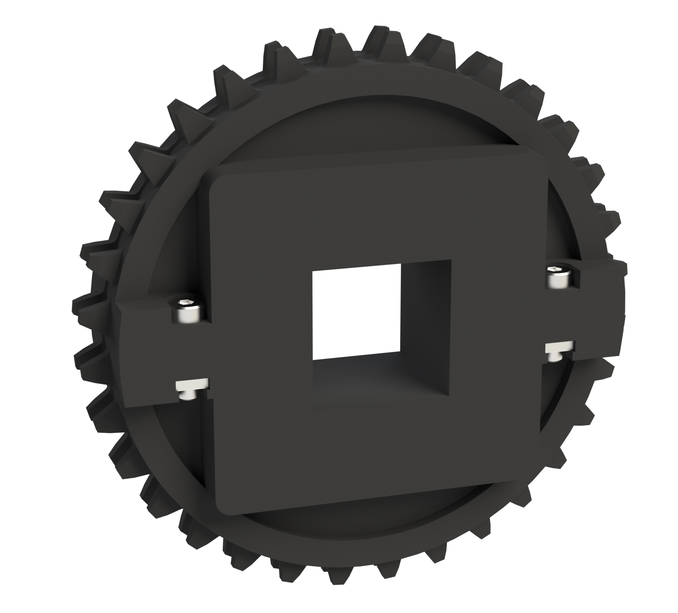 Rexnord 1500 Series Split Molded Nylon Sprocket with 32 Teeth and a 1-1/2in Square Bore