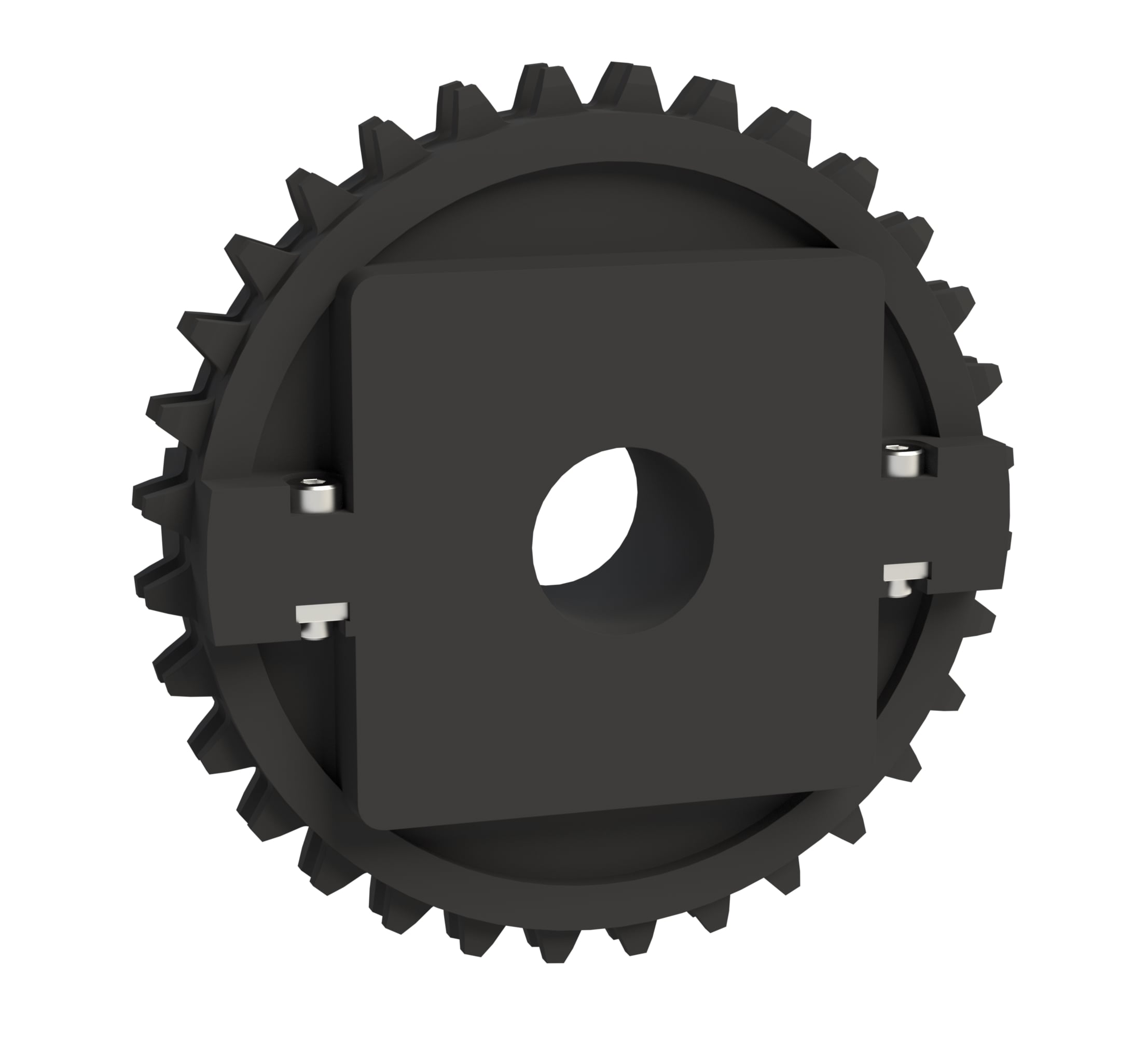 Rexnord 1500 Series Split Molded Nylon Sprocket with 32 Teeth and 1-1/4in Round Idler Bore