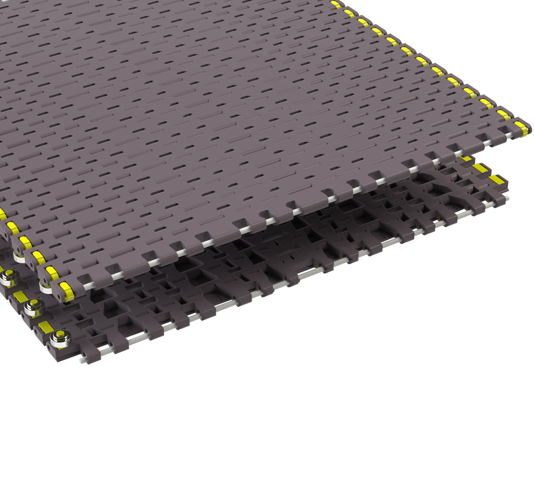Rexnord 7956B Side-flexing Flush Grid, Material: Brown High Performance, Width: 24in, Pitch: 1.25in