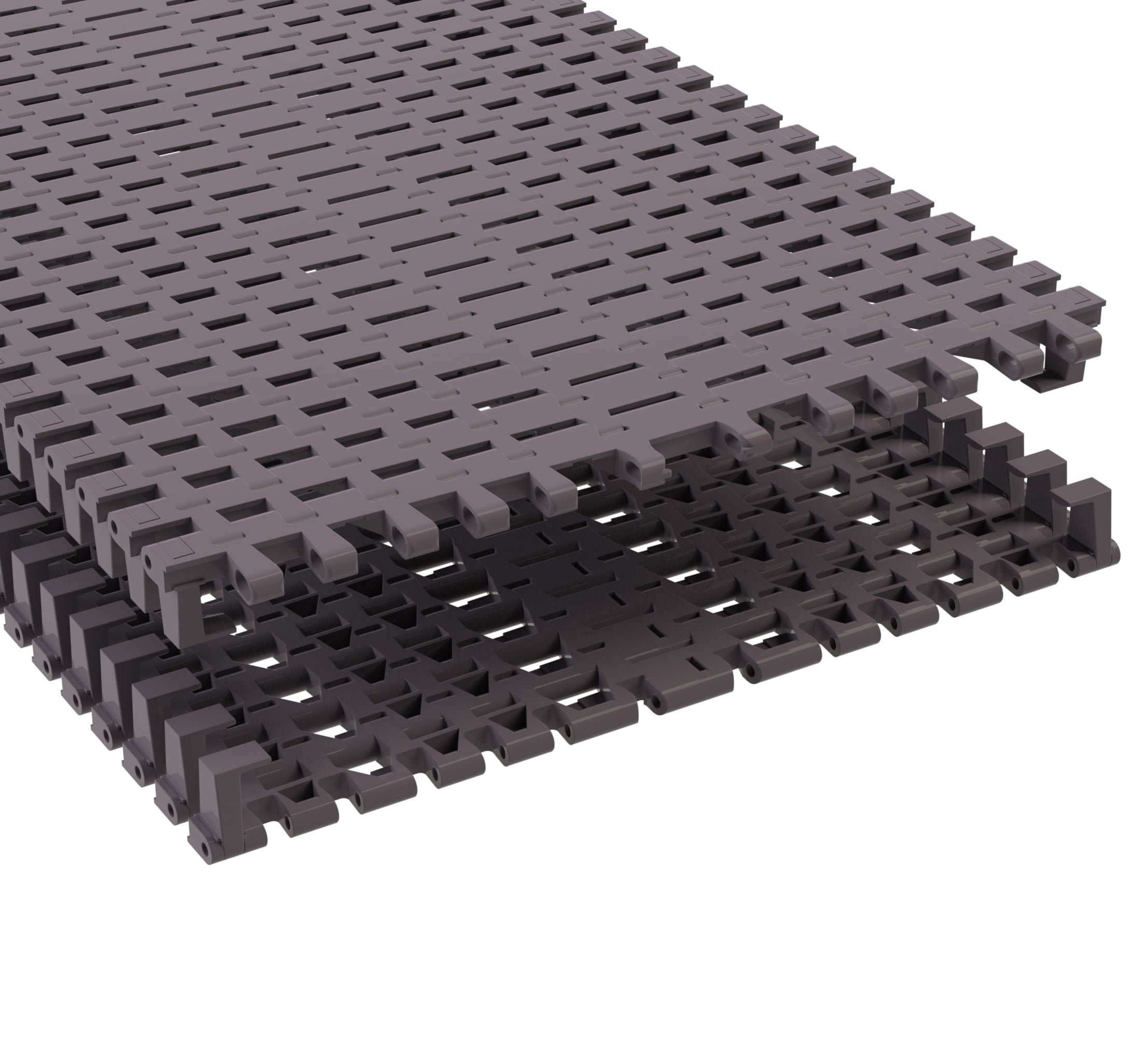 Rexnord 7956TAB Side-flexing Flush Grid, Material: Brown High Performance, Width: 18in, Pitch: 1.25in