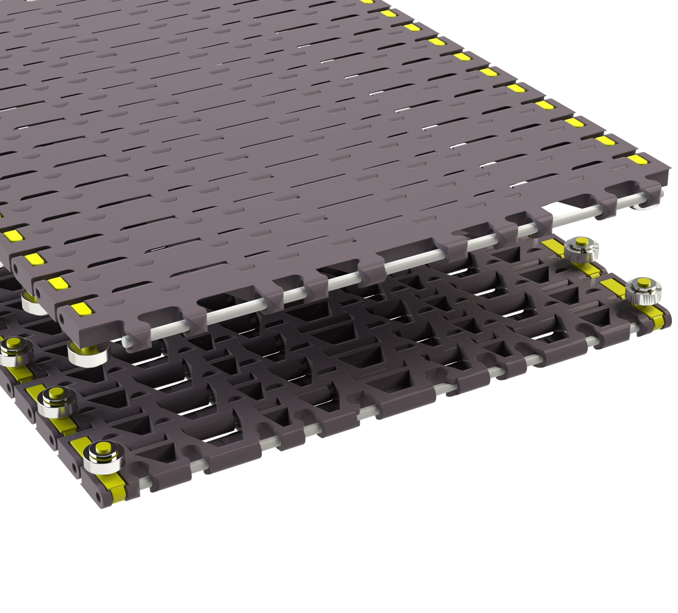Rexnord 7956B Side-flexing Flush Grid, Material: Brown High Performance, Width: 15in, Pitch: 1.25in