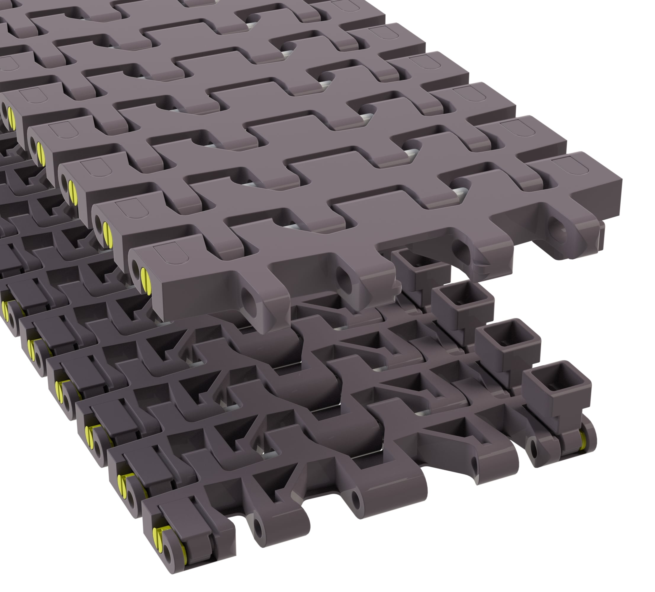 Rexnord 7956GT Side-flexing Flush Grid, Material: Brown High Performance, Width: 6in, Pitch: 1.25in