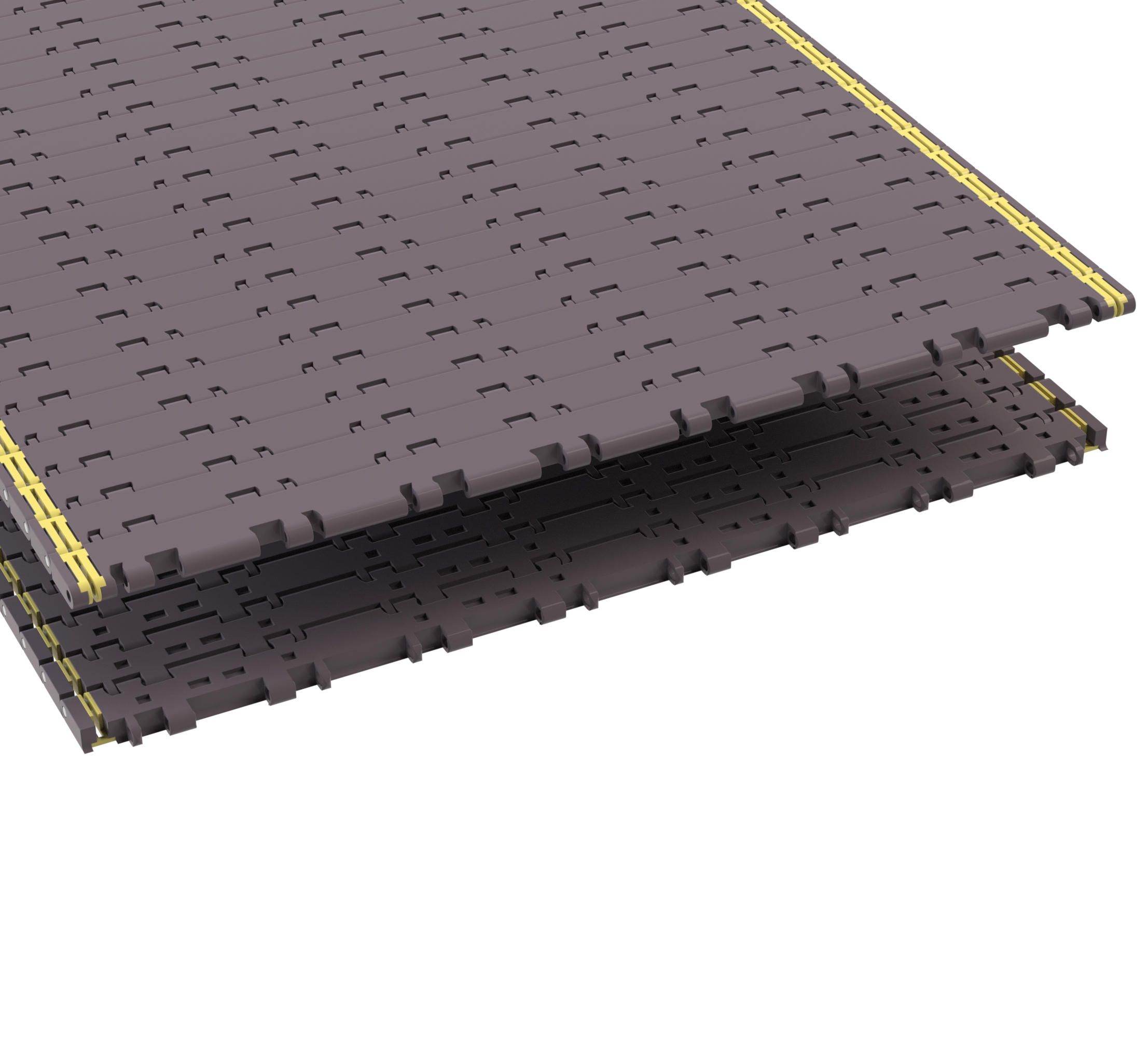 Rexnord 7956NT Side-flexing Flush Grid, Material: Brown High Performance, Width: 24in, Pitch: 1.25in