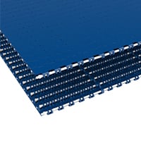 Rexnord 1015 Straight Running Solid Top, Material: Blue Low Temperature, Width: 10in, Pitch: 1in