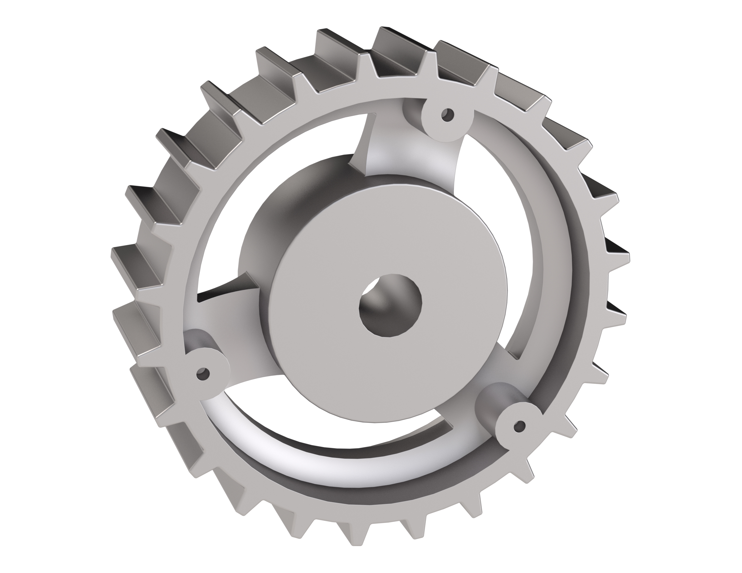 Rexnord 815 Series Solid One Piece Cast Iron Sprocket with 24 Teeth and a 3/4in Round Rough Stock Bore (RSB)