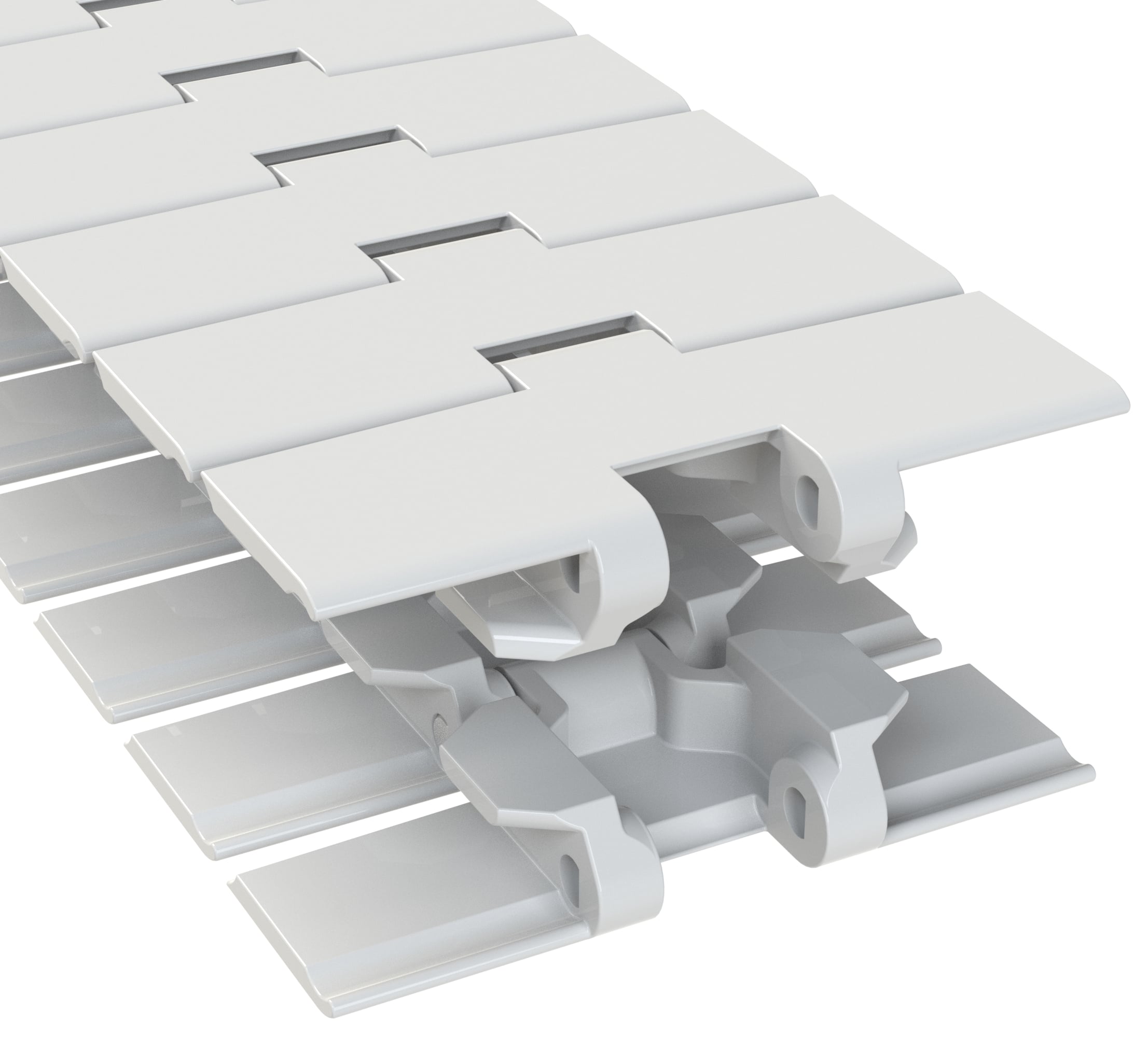 Rexnord 880TAB Series Side-flexing Solid Top Material: PS, Width: 4.5in (114.3mm), Pitch: 1.5in