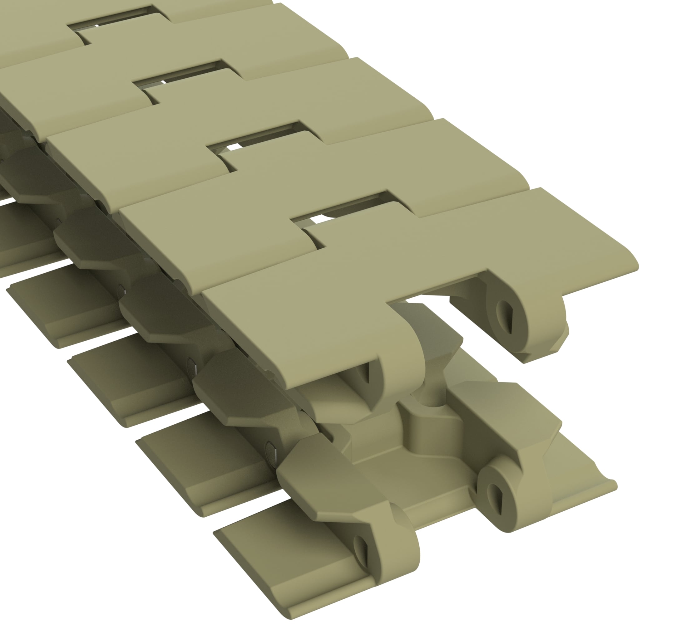 Rexnord 880TAB Series Side-flexing Solid Top Material: WX, Width: 3.25in (82.6mm), Pitch: 1.5in