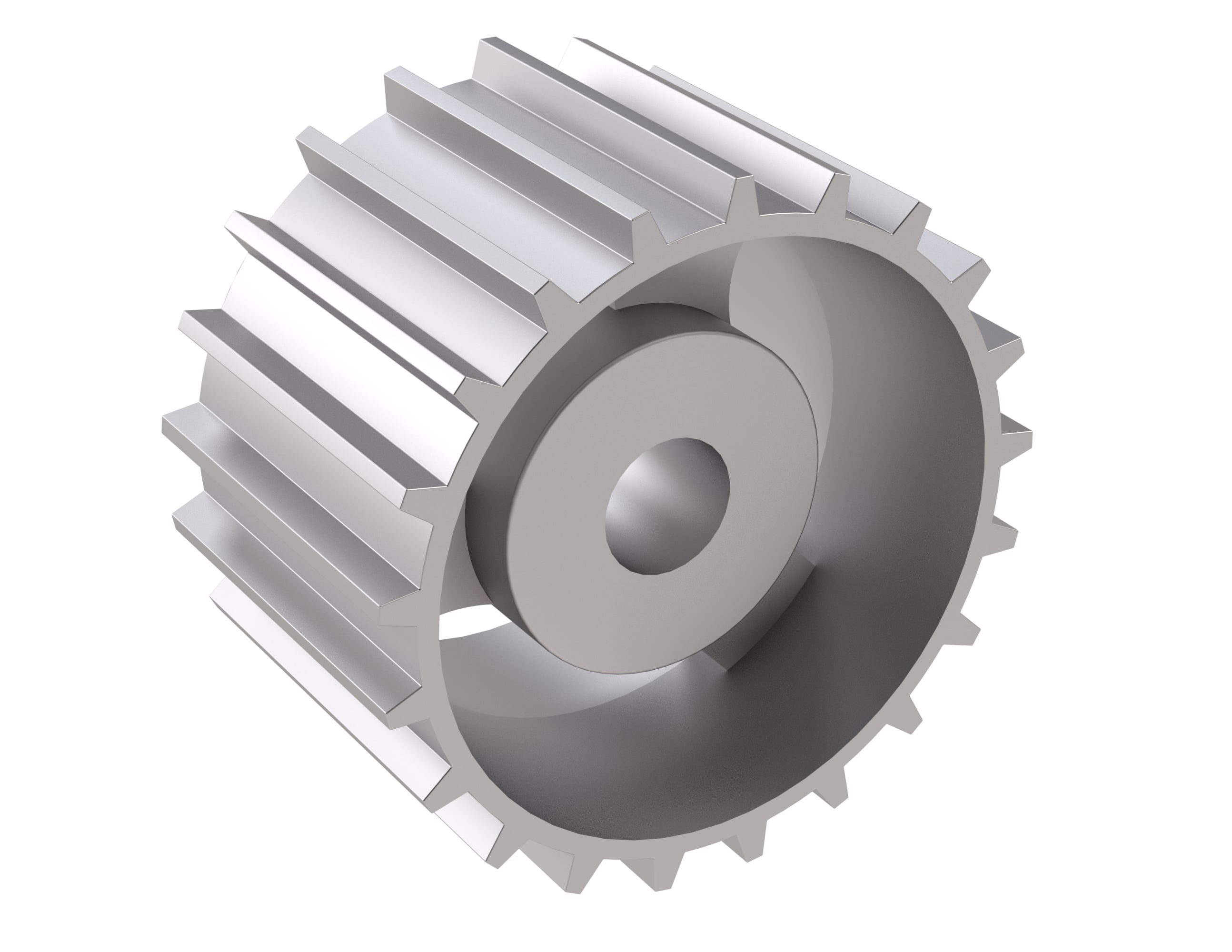 Rexnord 821 Series Solid One Piece Cast Iron Sprocket with 21 Teeth and a 1in Round Rough Stock Bore (RSB)