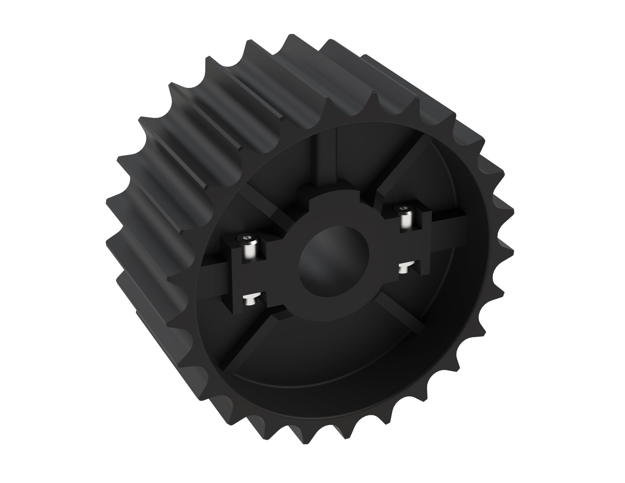 Rexnord 821 Series Split Molded Nylon Sprocket with 25 Teeth and 1-1/4in Round Idler Bore