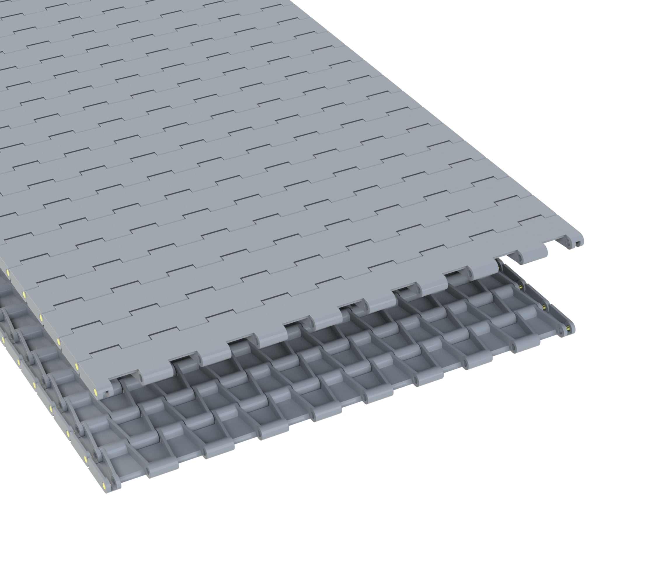 Rexnord 5705 Straight Running Solid Top, Material: Silver Platinum Series™ X, Width: 24in, Pitch: 1.5in