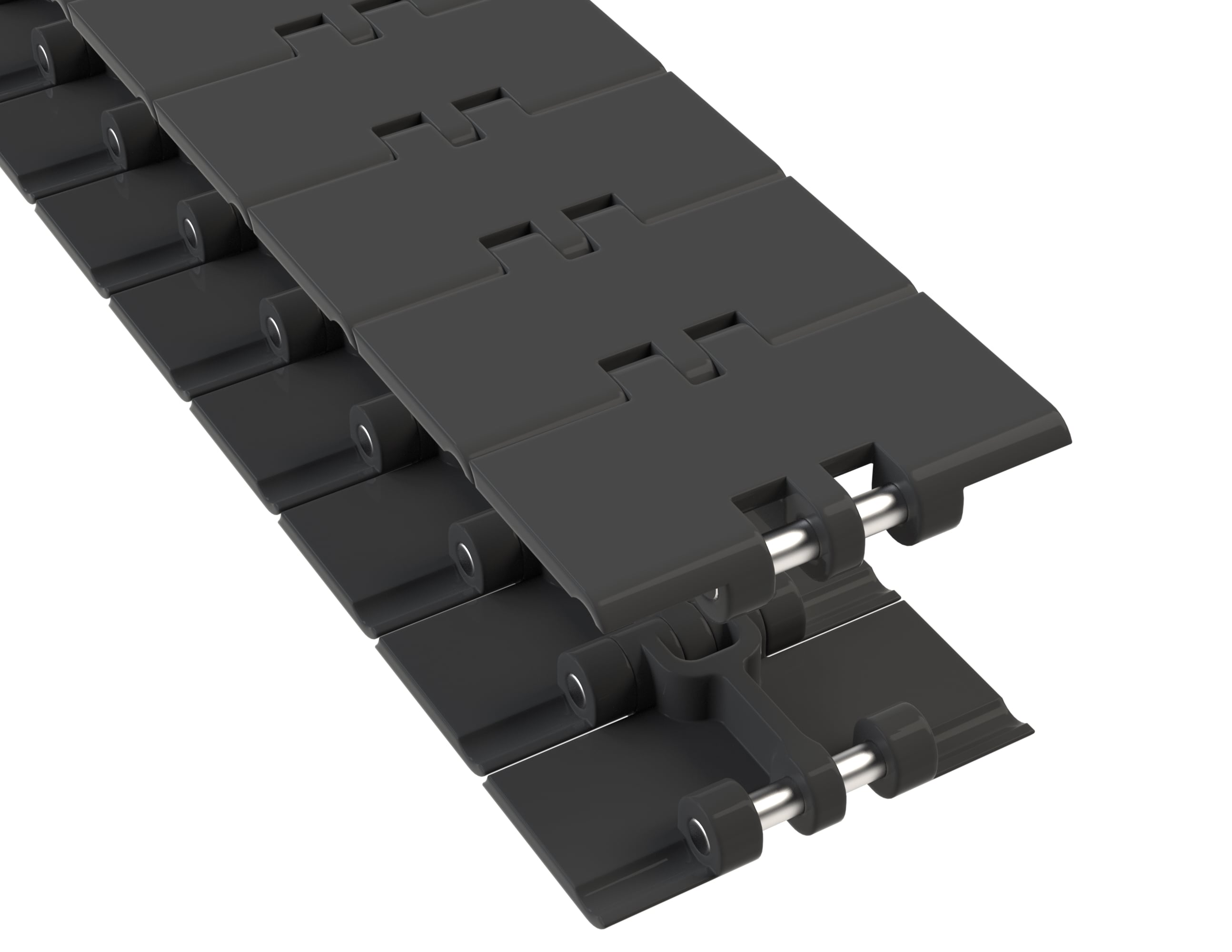 Rexnord 820 Series Straight Running Solid Top Material: MR, Width: 3.25in (82.6mm), Pitch: 1.5in