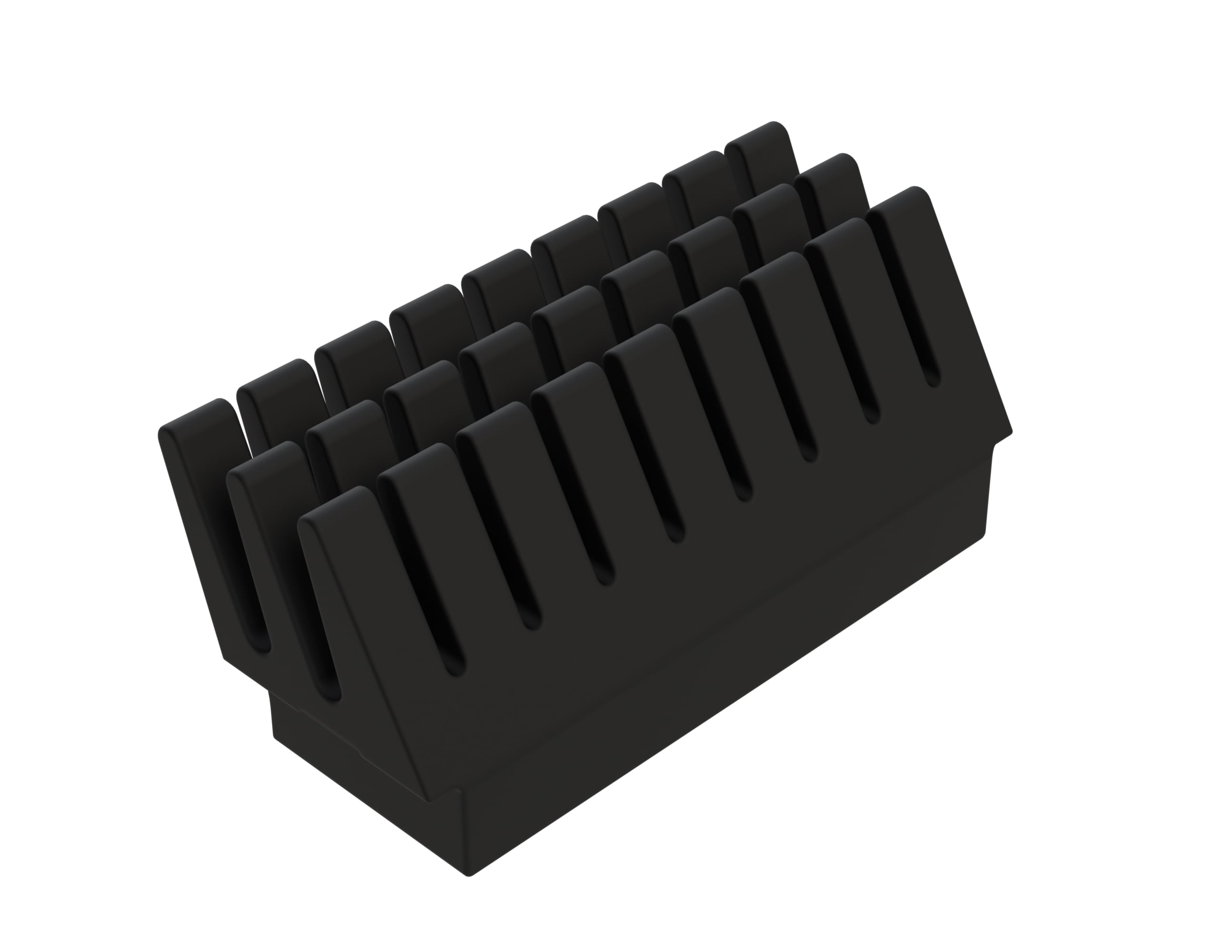 Rexnord Loose 3.68 Inch Wide Black FJ Finger Jaw Shaped SideGrip™ Gripper in Neoprene 40 Shore A Material