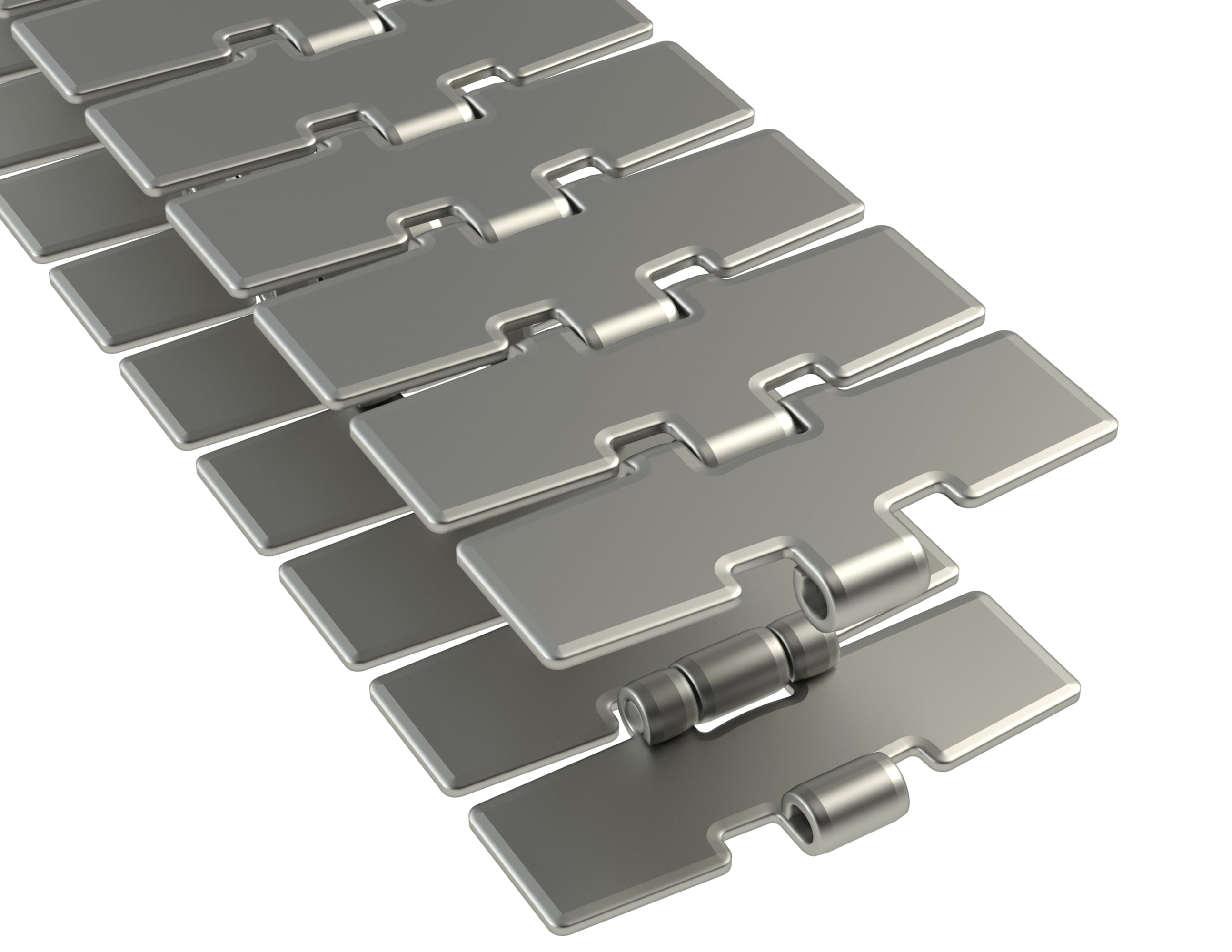 Rexnord 8811M Side-flexing Solid Top, Material: 0, Width: 4.5in, Pitch: 1.5in
