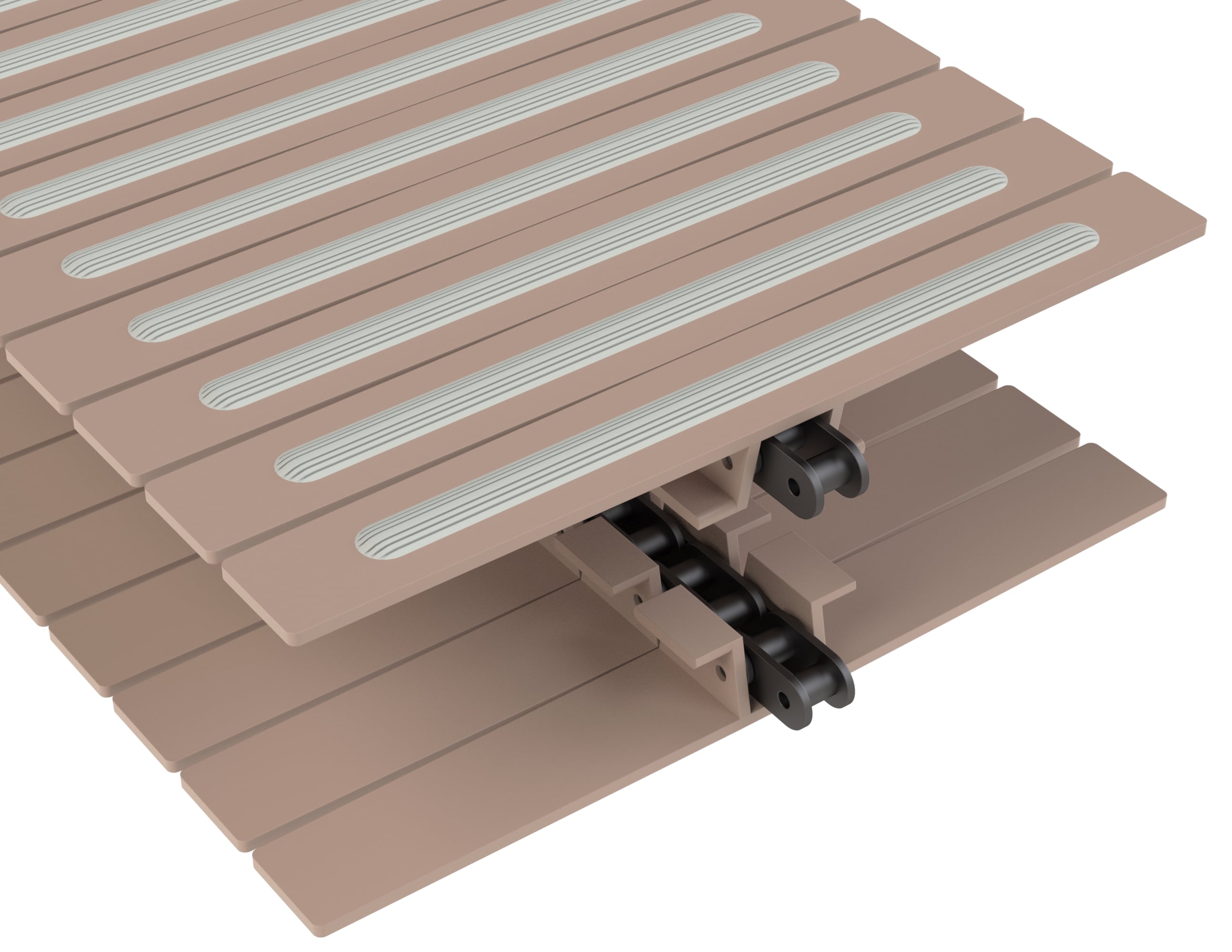 Rexnord 1873TAB SuperGrip™ Side-flexing SuperGrip™, Material: Tan Low Friction, Width: 12in, Pitch: 1.5in