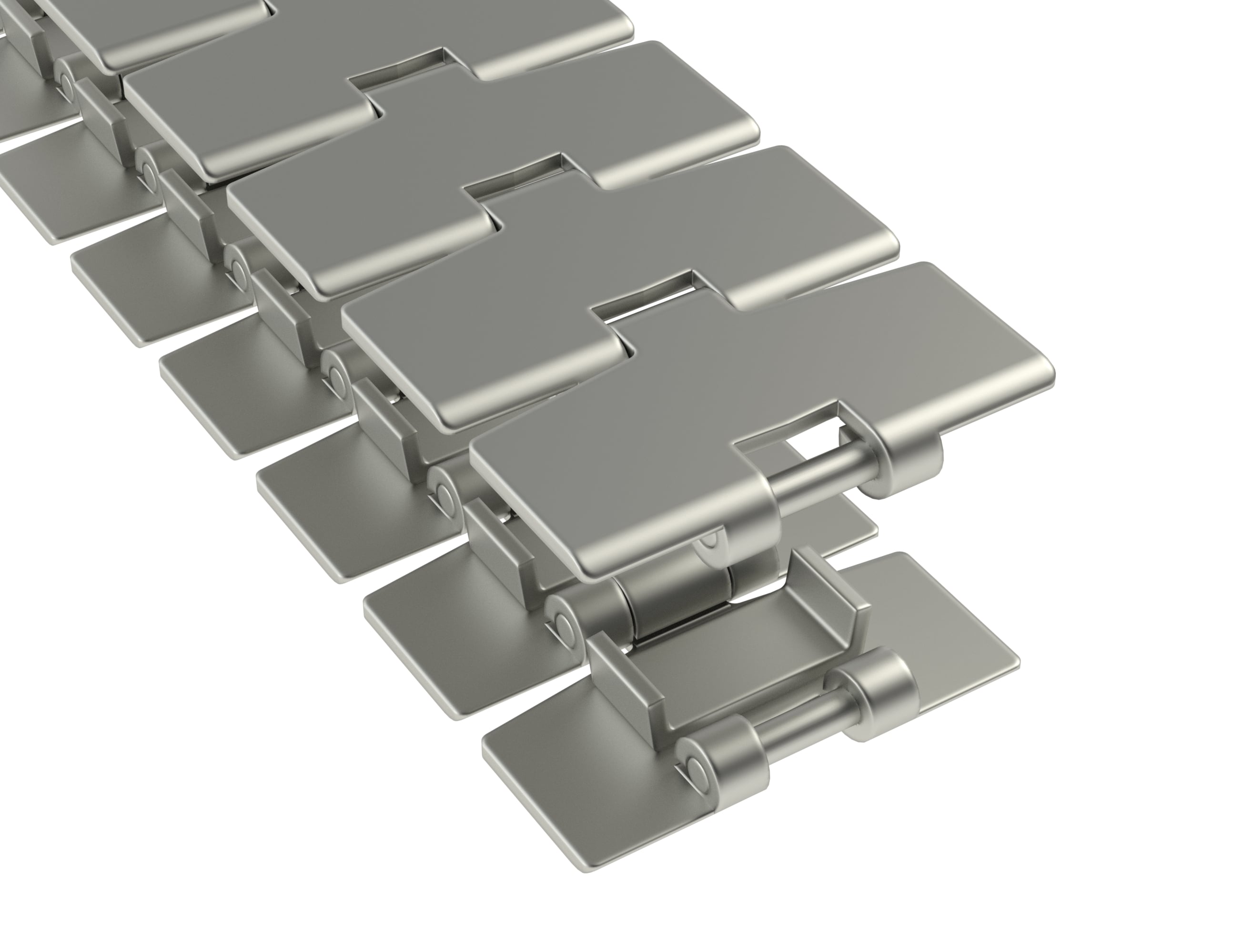 Rexnord 881B Side-flexing Solid Top, Material: Austenitic Stainless Steel, Width: 3.25in, Pitch: 1.5in