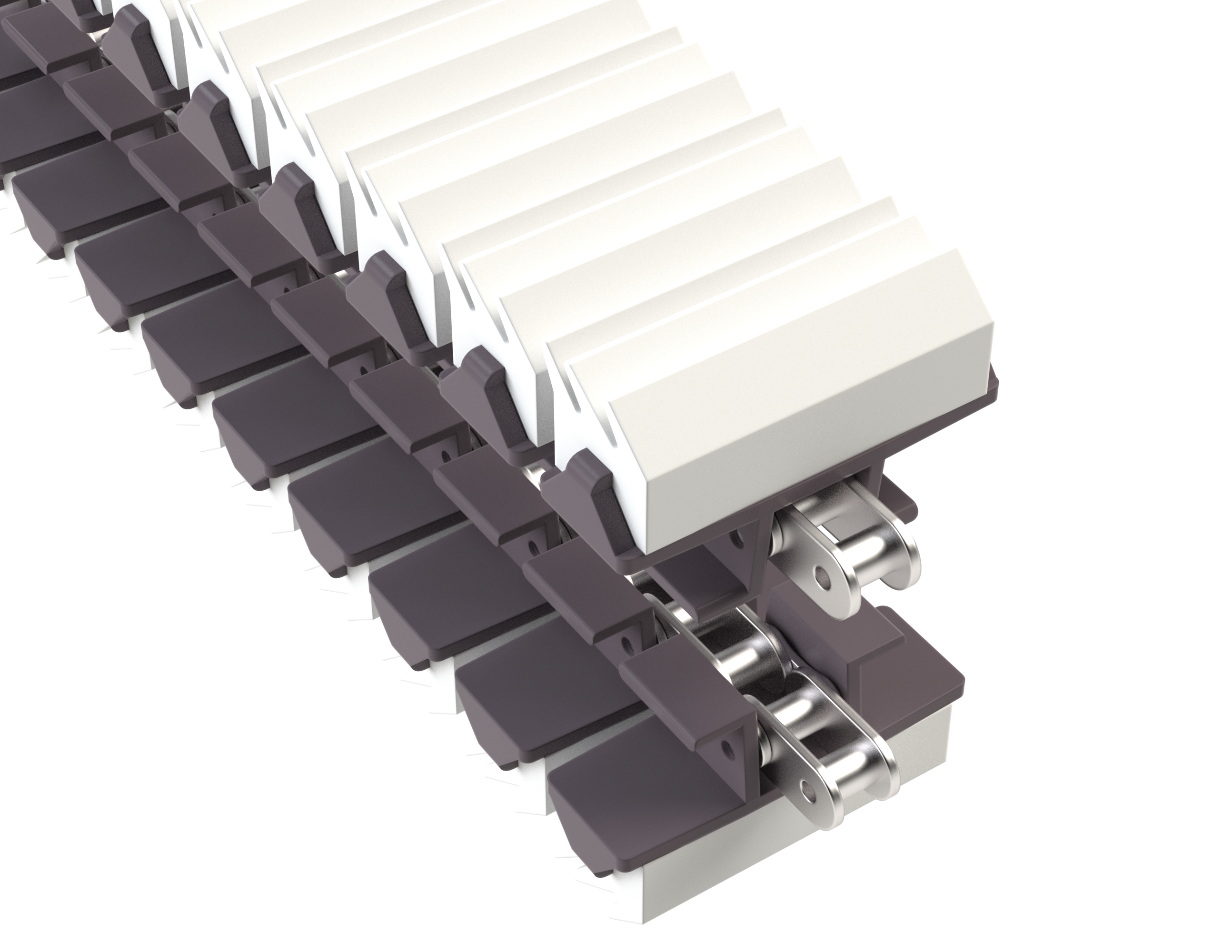 Rexnord 1873TAB SideGrip™ Side-flexing, Material: Brown High Performance, Width: 3.75in, Pitch: 1.5in