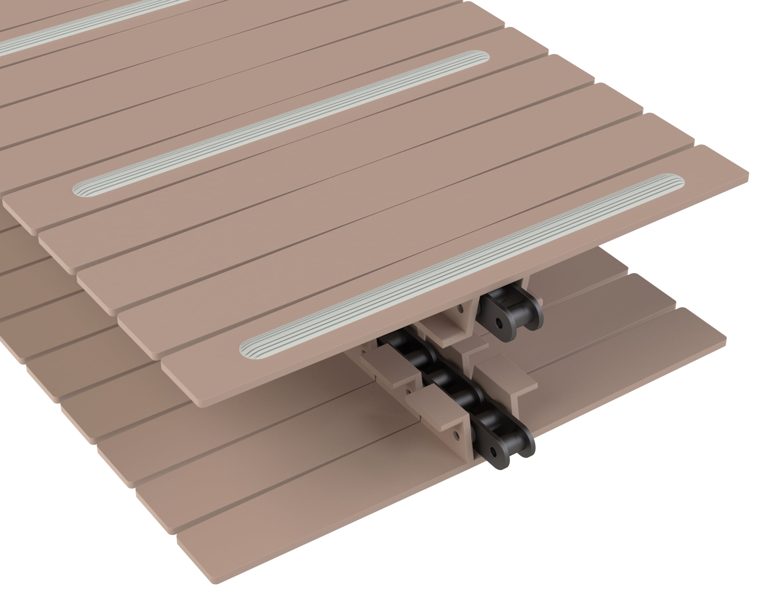 Rexnord 1873TAB SuperGrip™ Side-flexing SuperGrip™, Material: Tan Low Friction, Width: 12in, Pitch: 1.5in