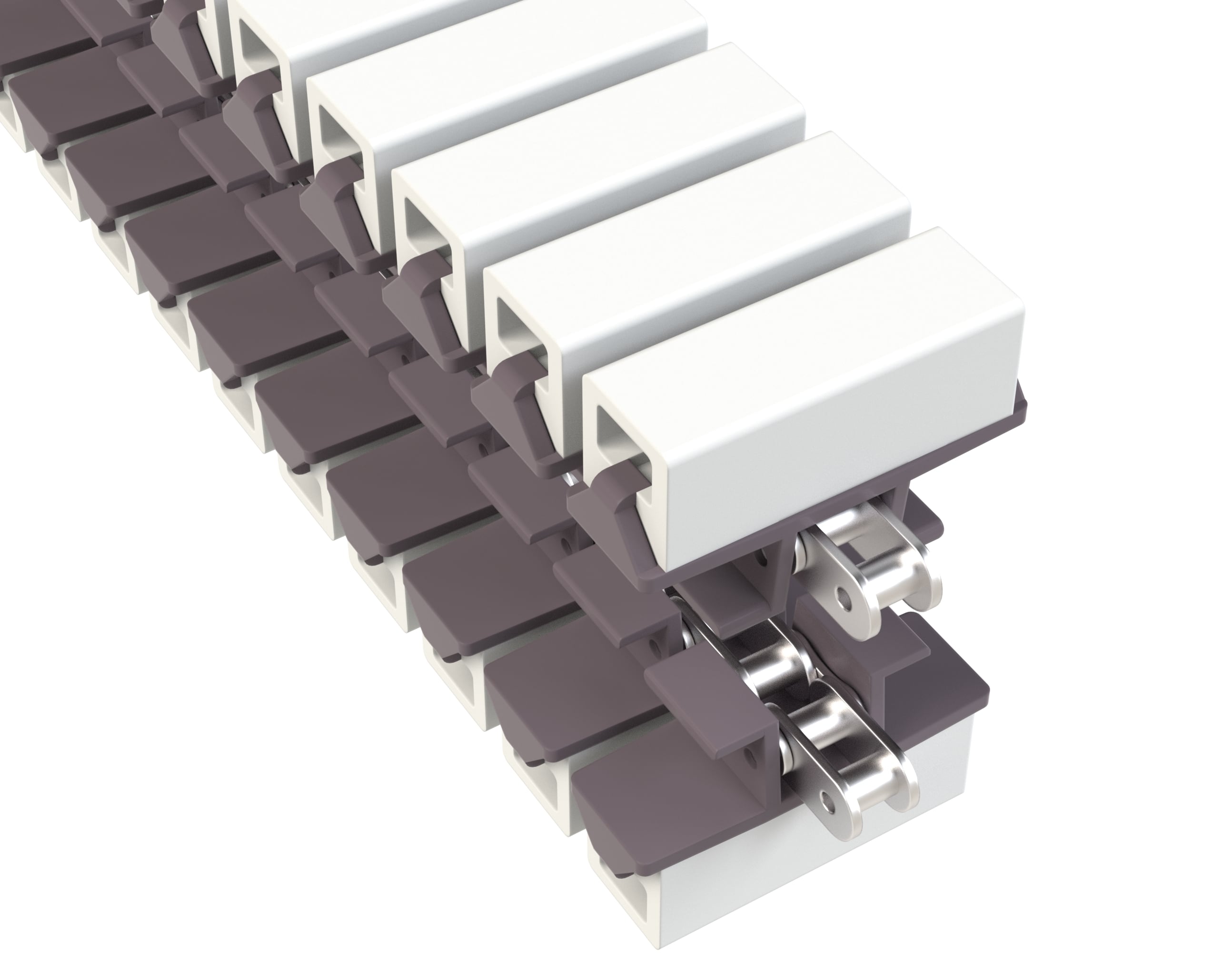 Rexnord 1873TAB SideGrip™ Side-flexing, Material: Brown High Performance, Width: 3.75in, Pitch: 1.5in