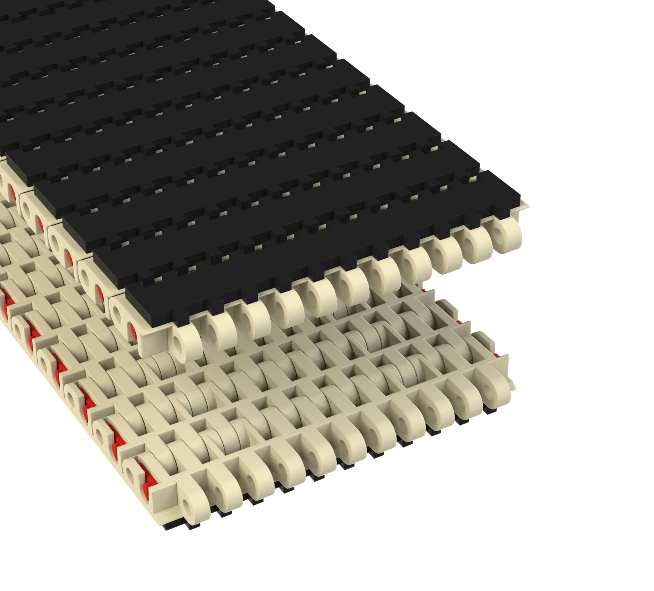 Rexnord 7705 SuperGrip™ Straight Running SuperGrip™, Material: Beige High Temperature, Width: 6in, Pitch: 1in