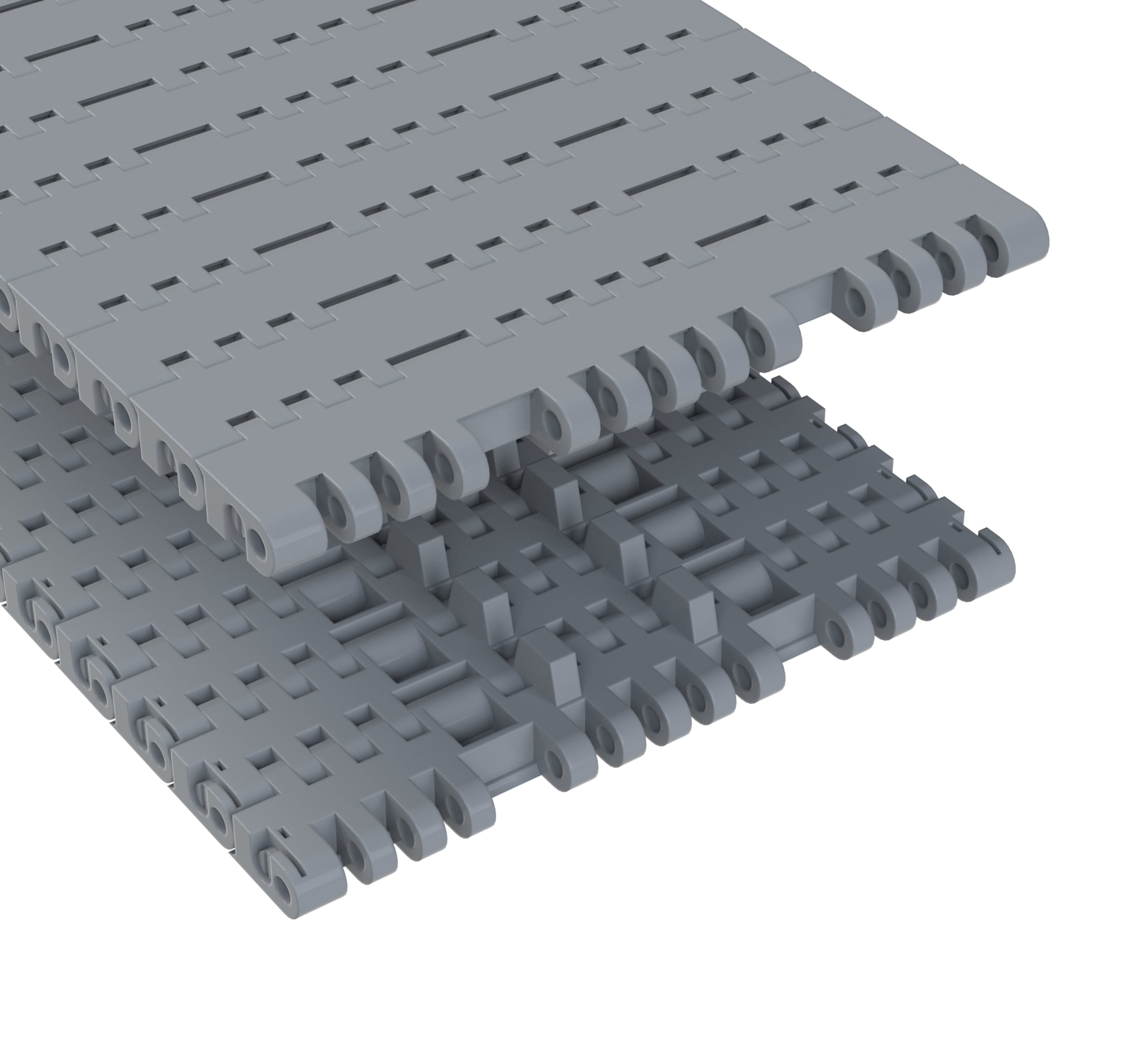 Rexnord 7705 Straight Running Solid Top, Material: Silver Platinum Series™ X, Width: 7.5in, Pitch: 1in