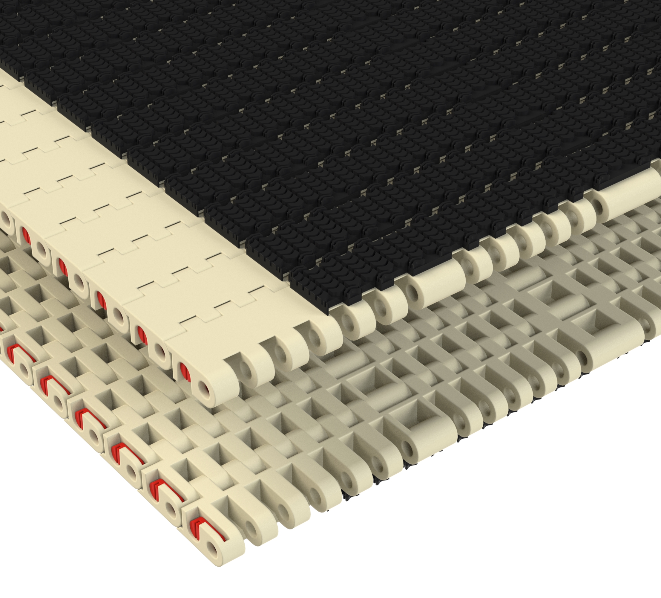 Rexnord 7705 SuperGrip™ Straight Running SuperGrip™, Material: Beige High Temperature, Width: 30in, Pitch: 1in