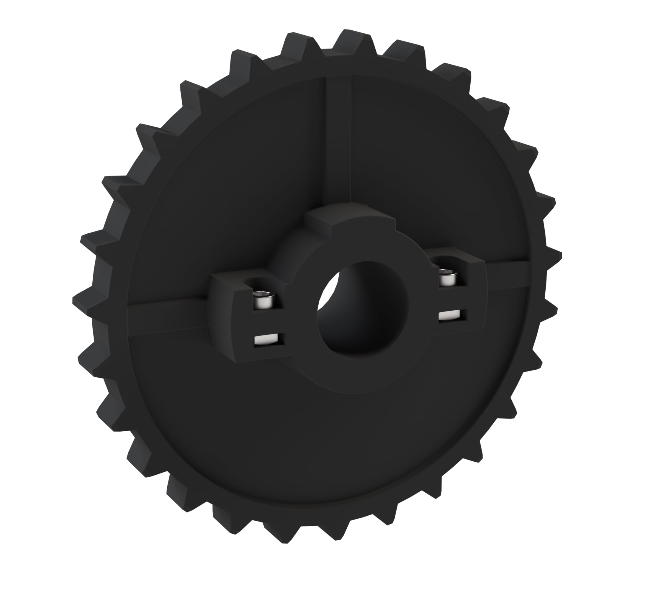 Rexnord 5700 Series Split Molded Nylon Sprocket with 27 Teeth and 1-1/4in Round Idler Bore